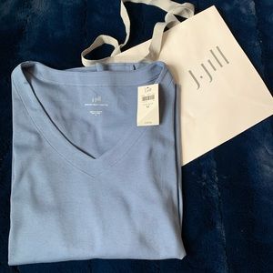 J.Jill Long Sleeve V Neck Tee